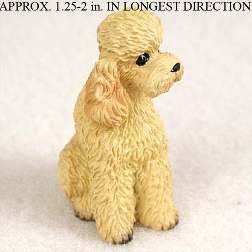 Poodle mini figurine apricot - poodle,