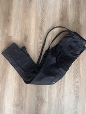 Men’s Thick Waterproof Motorbike Trousers With Tie Waist And Leg Poppers