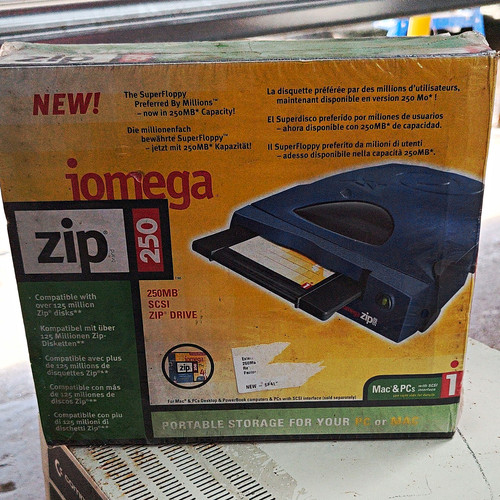 Iomega zip 250 external - external, scsi