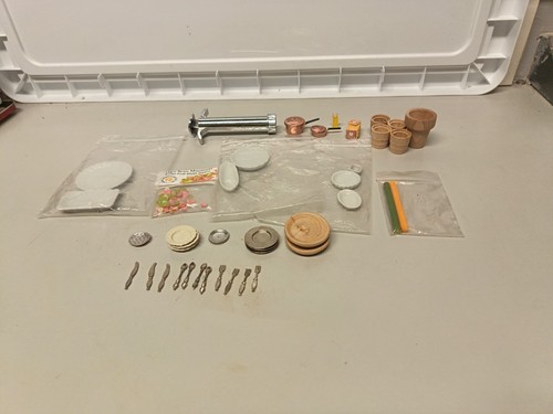 Vintage miniature dolls - dolls, house