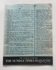 Vintage 1965-2022 Sunday Times