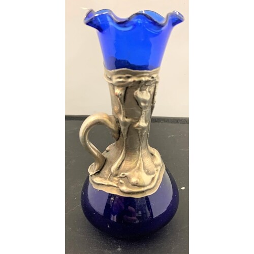 Beautiful blue glass and - a,