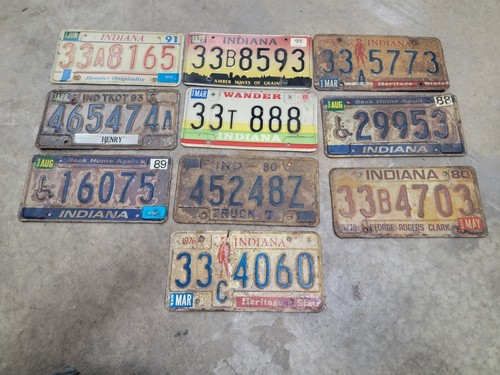 Used indiana license plates - indiana,