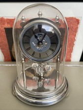 Vintage West Germany German Koma Glass Dome Mantle Clock Working