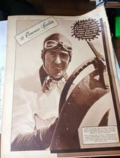 TAZIO  NUVOLARI , ALFA ROMEO corse , 1932 French Grand Prix   -MAGAZINE 1932
