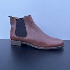 Dune Brown Leather Chelsea