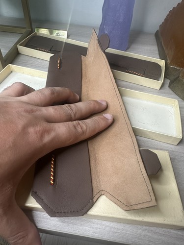 Rare gerald genta leather - genta,