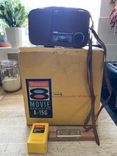 Kodak Brownie 8 Movie Camera & Movie Projector A-15G & Splicing Kit.
