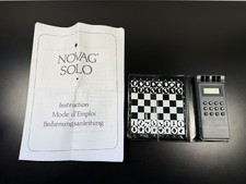 Novag Solo Electronic Travel Chess Game - Tested & Working with All Pieces