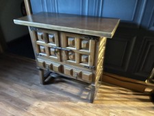OAK DRINKS CABINET