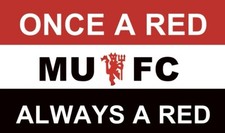 Man Utd Flag 5ft x 3ft Once A