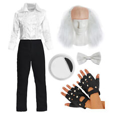 ROCKY HORROR SHOW BUTLER COSTUME ADULT SHIRT TROUSERS WIG 1970 MOVIE PRODUCTION