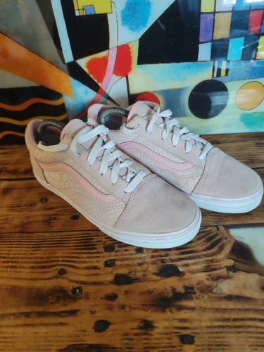 Vans snakeskin pink - size, 5