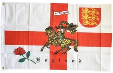 England rose lion - rose, charger