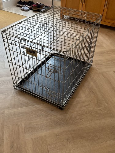 Savic steel folding dog cage - dog,