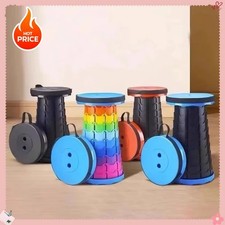 Portable Folding Stool Retractable Pop Up Outdoor Travel Seat Camp Fishing Chair