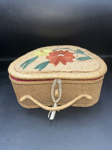 Vintage hand made straw - made,