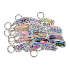 Pokemon Sword & Shield Holographic Binder Tag Keychain