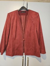 Jacques Vert Coral Blazer Size 14 Excellent Condition