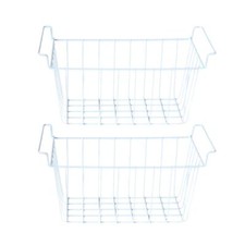 2 Pieces Freezer Basket Refrigerator Basket Practical Large Freezer Wire Basket