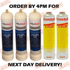 3 X WELDGAS FITS CASTOLIN OXY