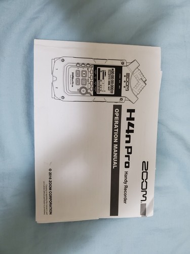 Zoom h4n pro manual - h4n,