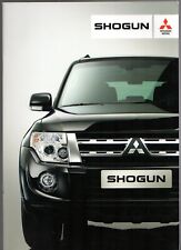 Mitsubishi Shogun 2011-12 UK Market Sales Brochure SG2 Warrior SG3 SG4 4Work