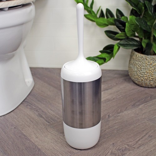 Toilet brush holder white - holder,