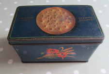 VINTAGE ANTIQUE DIGESTIVE BISCUIT  TIN MACFARLANE GRANOLA " THE FINEST OF ALL"