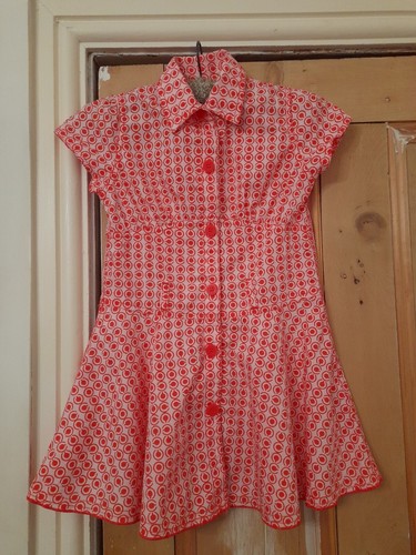 Red pale pink cakewalk skater - pink,