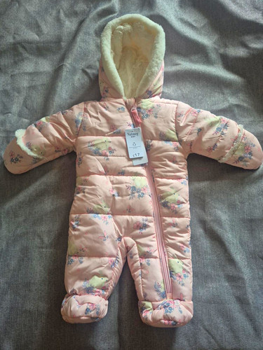 Nutmeg baby pink floral bunny - nutmeg,