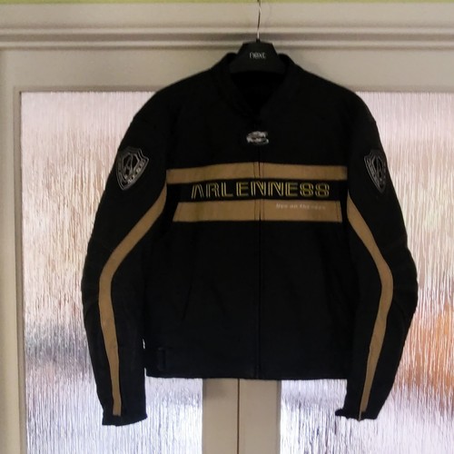 Leather motorcycle jacket - leather,