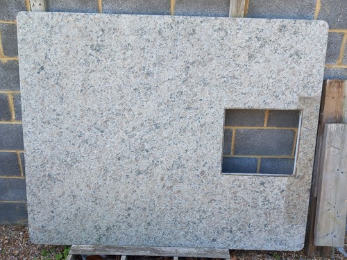 Granite island worktop with
