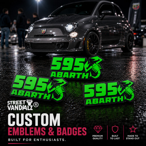 595 abarth car badge - 595,