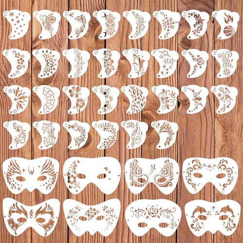 Face painting stencil pcs - painting, stencil,38