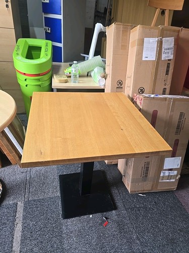Oak top cafe table wooden - oak,