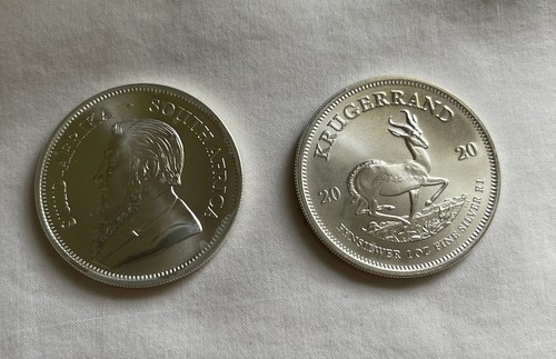 1oz silver krugerrand coin - silver,