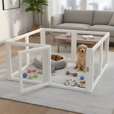 Clear Acrylic Dog Playpen Cage
