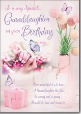 Very Special Granddaughter Birthday Card lovely verse
