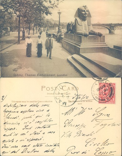 Sphinx thames embankment - thames,