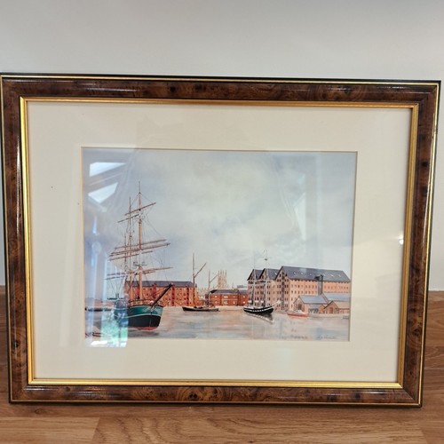 Framed print a brown - framed, r