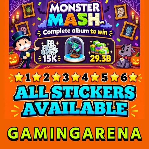 All monopoly stickers - monopoly_go!,
