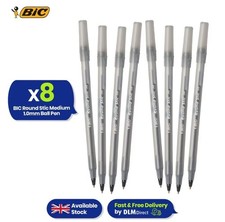Bic Round Stic Black Ink Pens