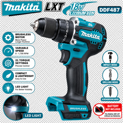 Makita ddf487 18v lxt - makita,