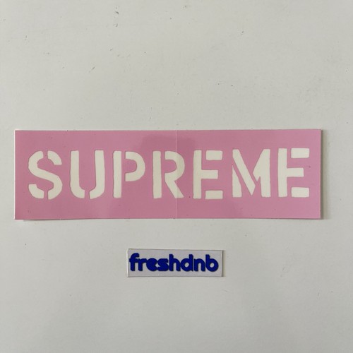 Supreme pink logo sticker - supreme,