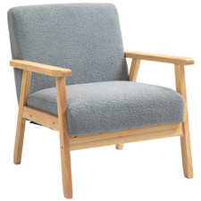HOMCOM Accent Chair with Wood