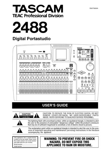 Tascam 2488 portastudio - 2488,