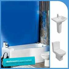 P Shaped Bathroom Suite