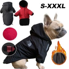 Pet Warm Coat Hooded Jacket Winter Dog Waterproof Dog Reflective Pet Clothes UK