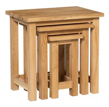 Nest of Tables, 3 Solid Oak